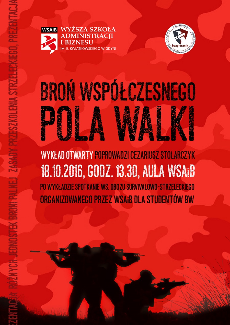 BRON WSPOLCZESNEGO POLA WALKI plakat1